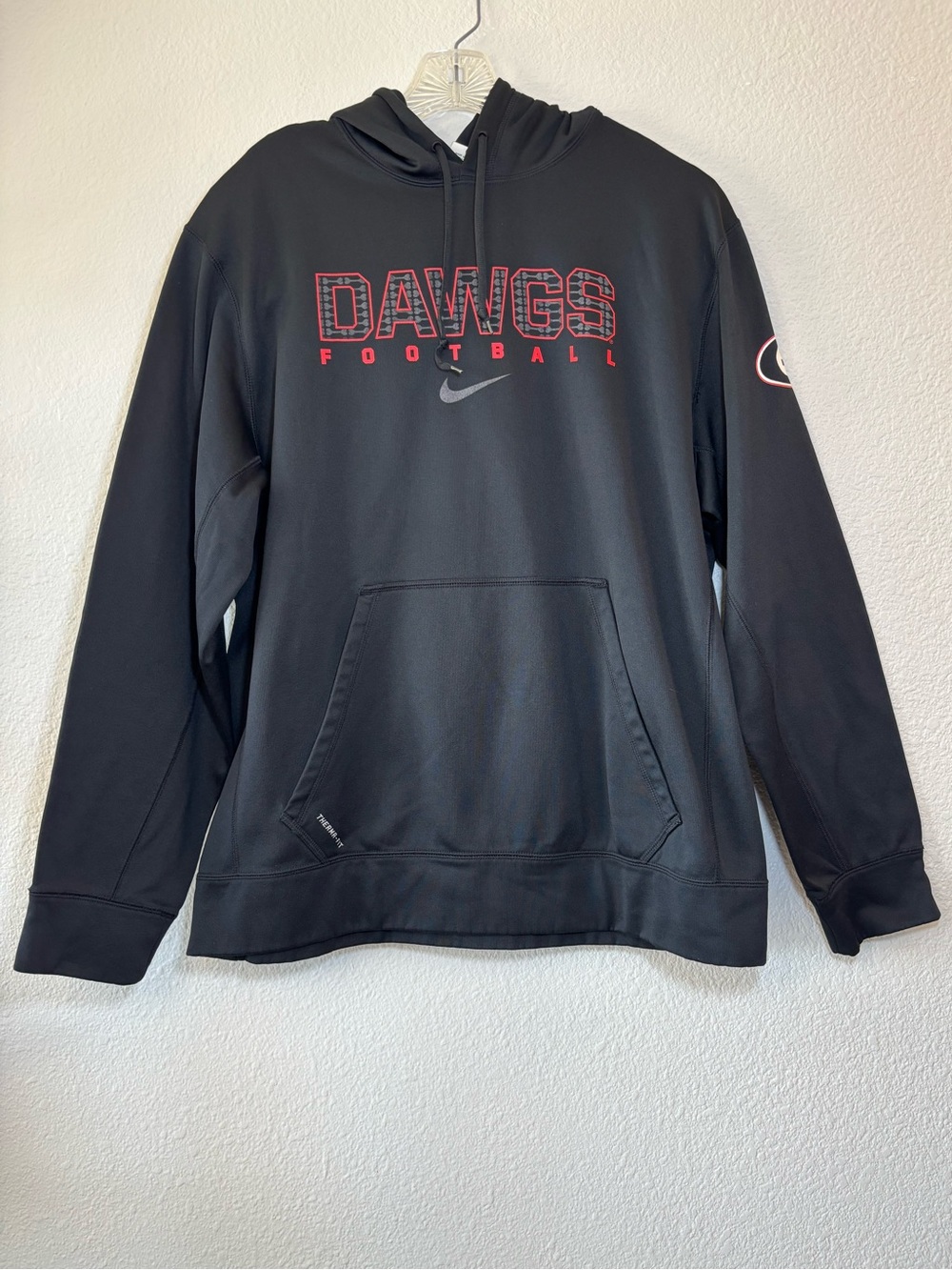 Nike Therma Fit Georgia Bulldogs Football Pullover Hoodie Sweatshirt XLarge NCAA
